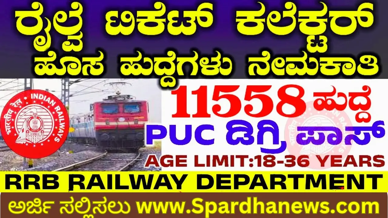 RRB NTPC Recruitment 11558 posts in Railway Department 2024 Apply, here is the link