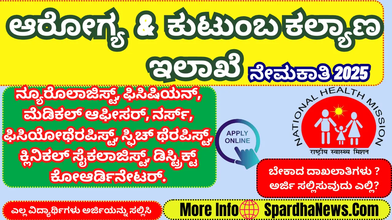 DHFWS Koppal Recruitment 2025 Apply for Neurologist, Physician, Medical Officer & Other Vacancies