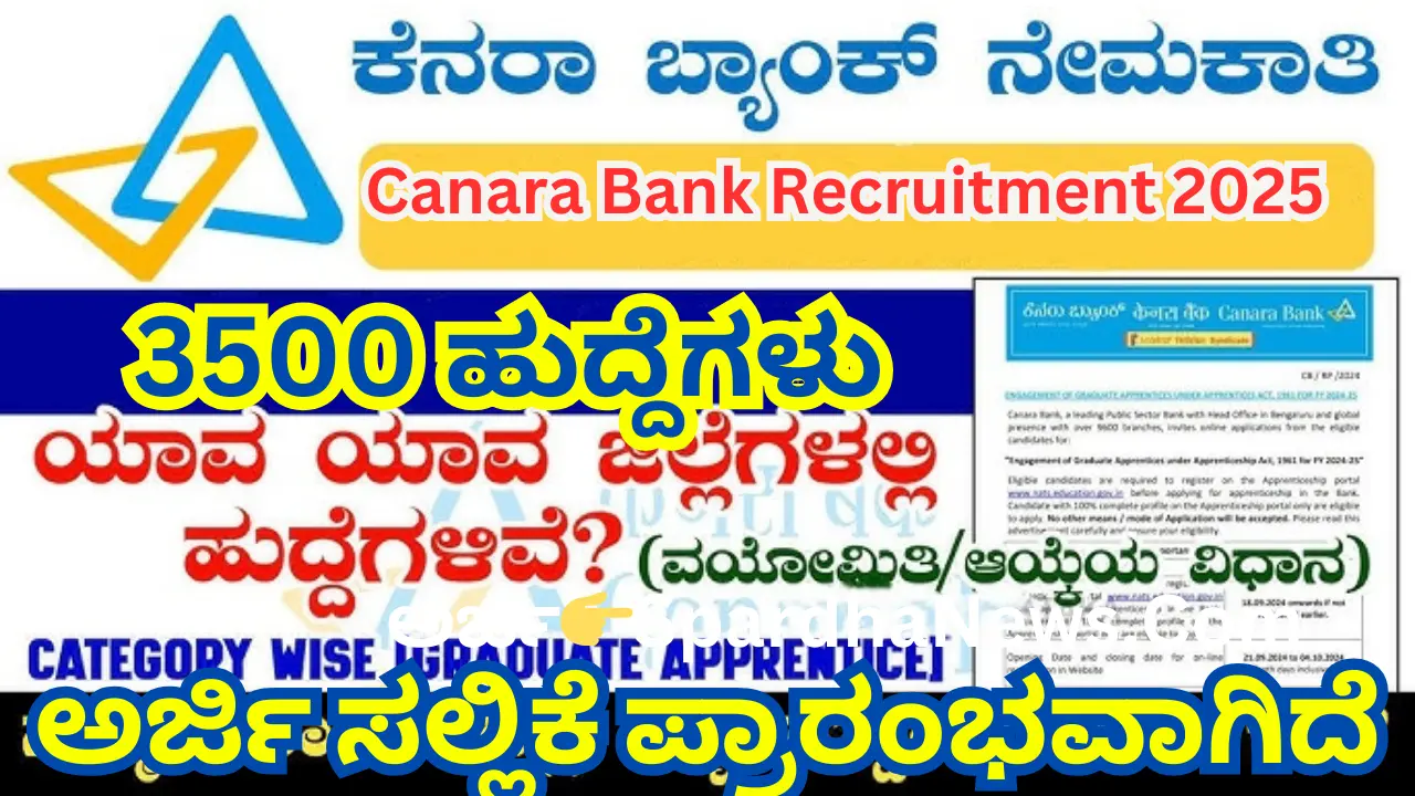 Canara Bank Recruitment 2025