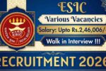 ESIC Recruitment 2026 Walk-in Interview for 42 Professor, Associate Professor & Assistant Professor Posts